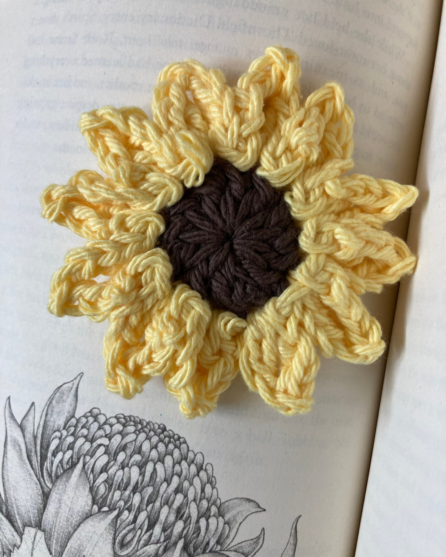 © 2025 BE MY BABY READ MY BABY Bookmark THE SUNFLOWER Crochet Pattern