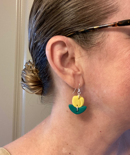 POLYMER CLAY EARRING ~ SPRING